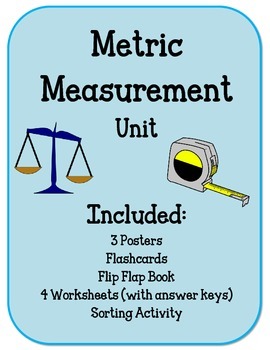 Metric Measurement Unit. Sorting. Flip Flap Book. Flashcards ...
