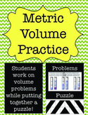 Metric Measurement: Volume Practice Puzzle