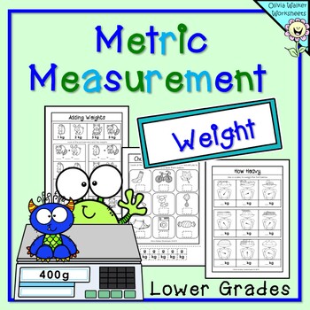 metric measurement weight kindergarten grade 1 grade 2 worksheets