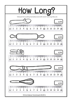 measurement length worksheets metre centimetres meter centimeter metric