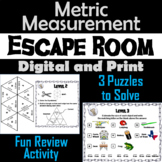 Metric Measurement and Conversions Activity: Escape Room M