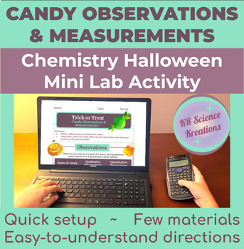 Preview of Metric Measurements & Observations:  A Differentiated Halloween Lab Activity