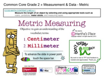 Preview of Metric Measuring