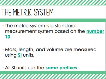 Scientific Measurement Powerpoint By Your Science Teacher 