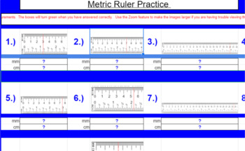 metric ruler practice