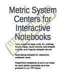 Metric System Centers for Interactive Notebooks