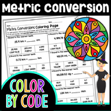 Metric System Conversion Color By Number | Science Color B