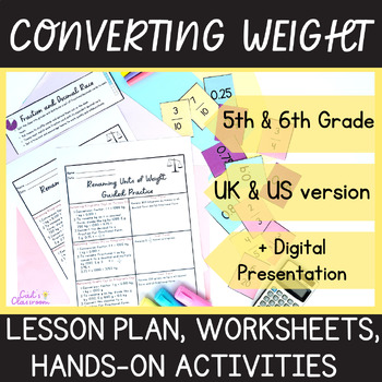 Preview of Converting Metric Units of Weight│Lesson Plan Game Problems│5th & 6th Grade Math