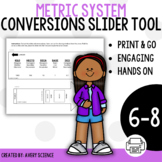 Metric System Conversions Slider Hands-On Activity