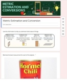 Metric System Estimations and Conversions Google form