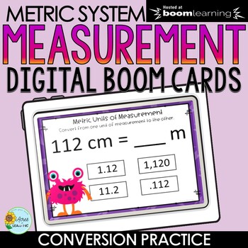 Preview of Metric System Conversion Practice | Boom Cards