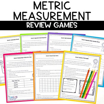 Preview of Metric System Worksheets Measurement Activities