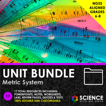 Preview of Metric System & Measurement Nature of Science Unit Bundle