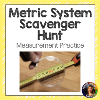 Preview of Metric System Scavenger Hunt