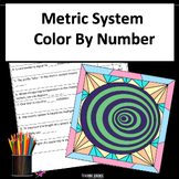 Metric System End of Year Color By Number for Fast Finishe