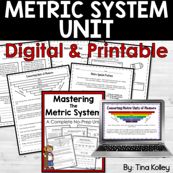 Preview of Metric System Unit - Metric Conversion - Digital & Printable