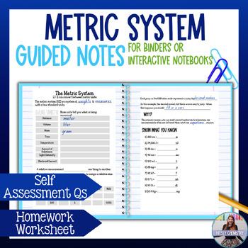 Preview of Metric System Lesson and Guided Notes