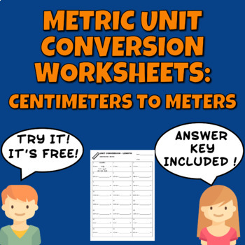 Preview of Metric Unit Conversion Worksheet