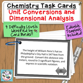 Chemistry Task Cards Metric Unit Conversion, Dimensional A
