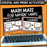 Metric Unit Conversions Warm Up Math Mats Printable and Digital 
