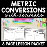 Metric Conversion Practice Word Problems, Converting Units