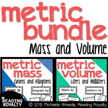 Preview of Metric Units Bundle - Mass and Volume