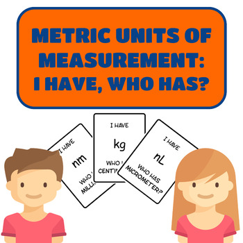 Preview of Metric Units of Measurement: I Have, Who Has