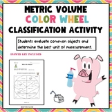 Metric Volume Color Wheel Classification Math Worksheet