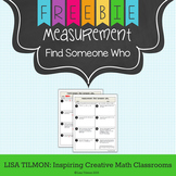 Metric and Customary Measurement Find Someone Who Activity