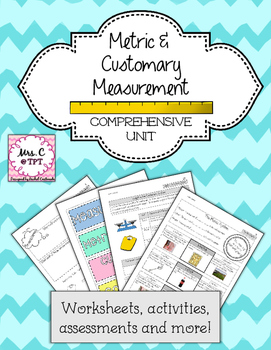 Preview of Metric and Customary Measurement Unit