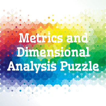 Preview of Metrics and Dimensional Analysis Puzzle