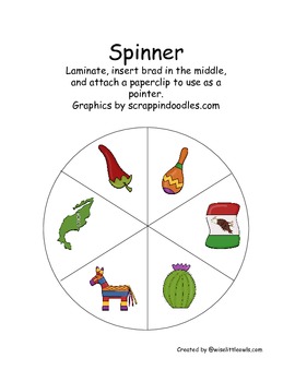 Preview of Mexico Die and Spinner Graphing Activity