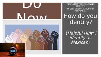 Preview of Mexican American Identity PowerPoint