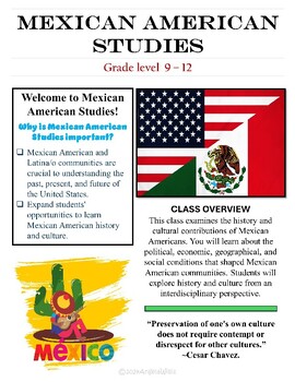 Preview of Mexican-American Studies Syllabus/Pacing Guide with Links
