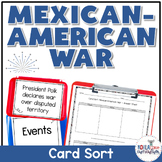 Mexican-American War Card Sort Activity