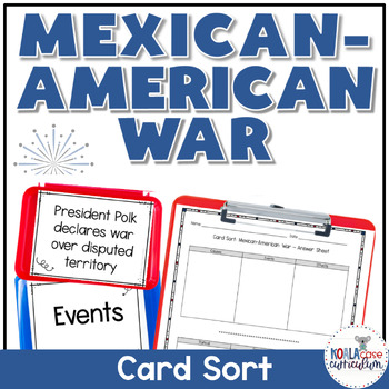 Preview of Mexican-American War Card Sort Activity