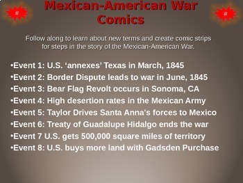 mexican american war comic strip