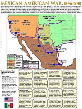 Mapping The Mexican American War--No PREP! by Red Stick Teaching