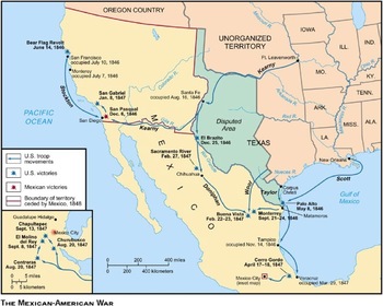 Mexican American War Notes Powerpoint by Katherine Brown | TPT