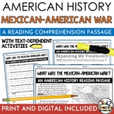Mexican American War Reading Comprehension Passage and Questions