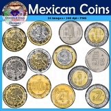 Mexican Coins Clip Art (Pesos, Centavos, Cents, Dollars, M