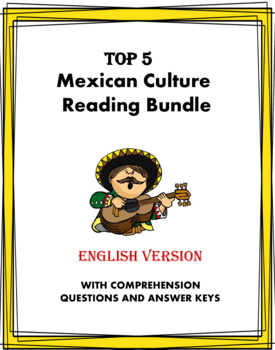 Preview of Mexican Culture Reading Bundle: 5 Readings @30% off! (English Version) 