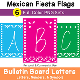 Mexican Fiesta Bulletin Board Letters Flag Dia de los muer
