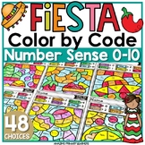 Mexican Fiesta Hispanic Heritage Coloring Pages Activities Color by Number Sense