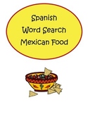PRINT & DIGITAL Mexican Food Spanish Word Search Vocabulary
