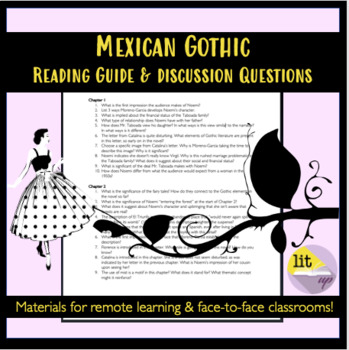 Preview of Mexican Gothic Reading Guide and Discussion Questions (Remote or In-Person)