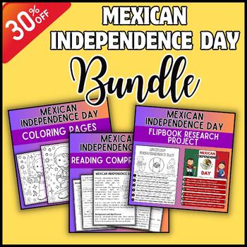 Preview of Mexican Independence Day Bundle: Flipbook, Coloring Pages and More!