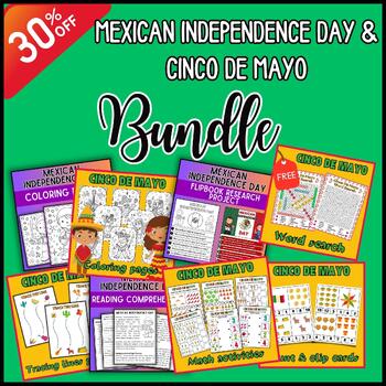 Preview of Mexican Independence Day & Cinco De Mayo Bundle