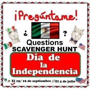 Preview of Mexican Independence Day Dia de la Independencia Mexico Powerpoint and Notes