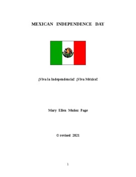 Preview of Mexican Independence Day Lesson Plan